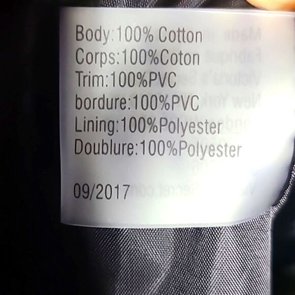 Victoria's Secret Black Tote, Metallic Trim, Logo in Shiny Gold on Front, NWT - Picture 7 of 9